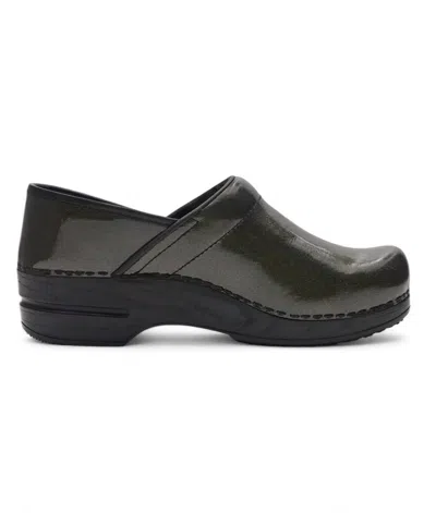 SANITA WOMEN'S SABEL SMART STEP PROFESSIONAL CLOG IN PATENT CHARCOAL