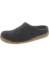 Sanita Lodge Wool Felt Slipper In Black