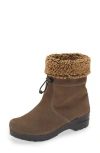 Sanita Yama Fleece Bootie In Brown
