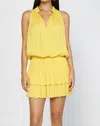 Sanity Style Clementine Drop Waist Dress In Yellow