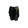 Saniya Khan Women's Black Laila Panne Silk Poncho In Black