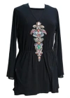 Saniya Khan Women's Black Shehzadi Tunic In Black