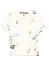 Sankuanz All-over Graphic T-shirt In Neutrals