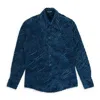 Sankuanz Blue Textured Button-down Shirt In Blue