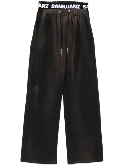 Sankuanz Faded Track Pants In Grey