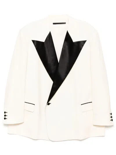 Sankuanz Wool Blazer In White