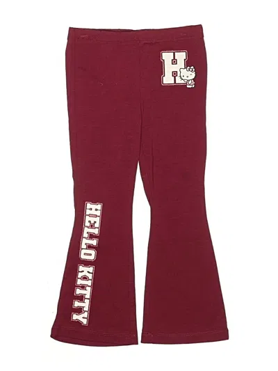 Pre-owned Sanrio Kids' Casual Pants In Burgundy