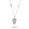 Sanrio Hello Kitty 18k White And Rose Gold 0.57ct Diamond Pendant Necklace Sn23-052825