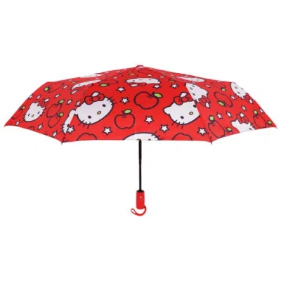 Sanrio Hello Kitty Apples Allover Print Umbrella In Red