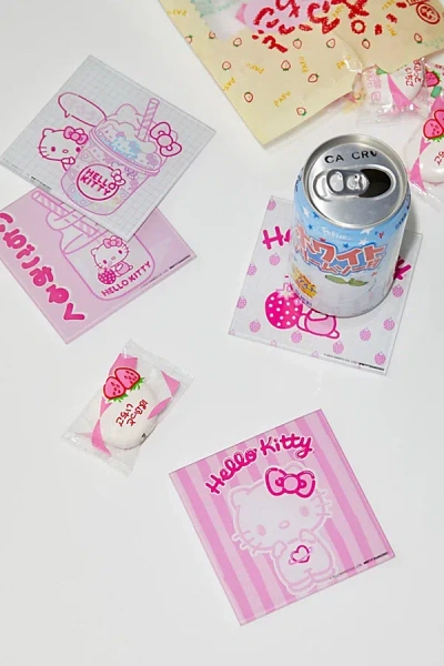 Sanrio Hello Kitty Coaster Set In Pink At Urban Outfitters