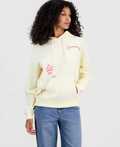 Sanrio Juniors' Cinnamoroll Graphic Hoodie In Yellow