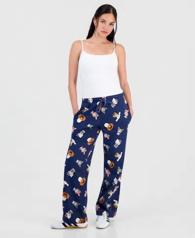 Sanrio Juniors' Hello Kitty And Friends Halloween Sweatpants In Blue
