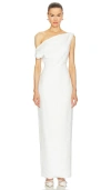 Sans Faff Off The Shoulder Maxi Dress In 화이트