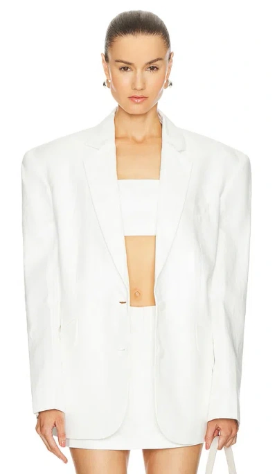 Sans Faff Adel Oversized Blazer In White
