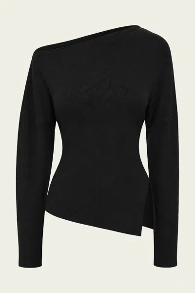 Sans Faff Alignment Sweater In Black