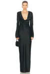 SANS FAFF ANNA COWL EVENING DRESS