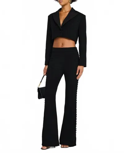 Sans Faff Antonia Cropped Jacket In Black