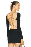 SANS FAFF BAMBOO CROSS BACK BODYSUIT