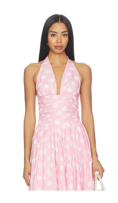 Sans Faff Carlo Halter Top In Pink