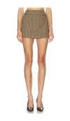 Sans Faff Cosette Skort In Houndstooth In Multi