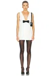Sans Faff Emory Mini Bow Dress In White