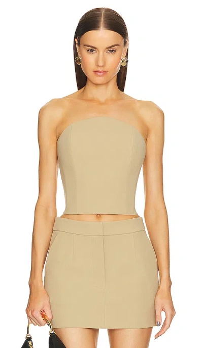 Sans Faff Half Moon Corset In Camel