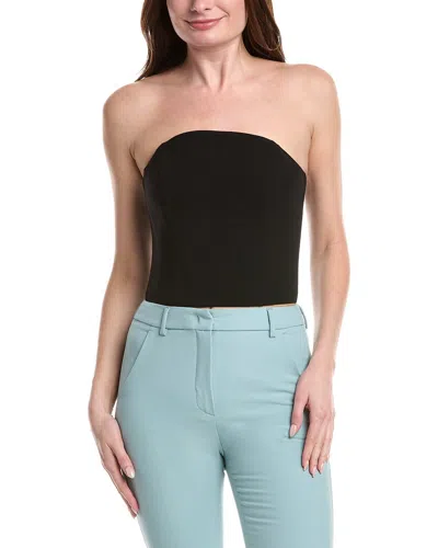 Sans Faff Half Moon Corset Top In Black