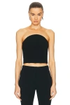 Sans Faff Half Moon Corset Top In Black