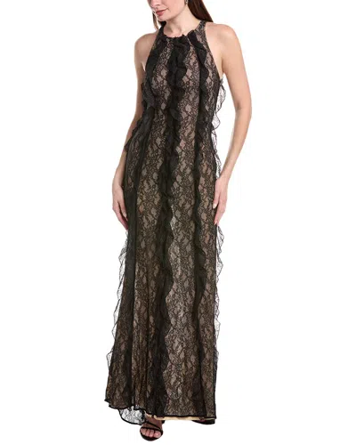 Sans Faff Lace Evening Dress In Black