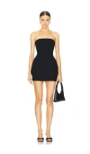 Sans Faff Laurent Mini Button Dress In Black