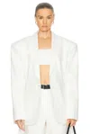 Sans Faff Adel Oversized Blazer In White