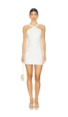 Sans Faff Linen Mini Dress In White