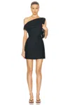 Sans Faff Off The Shoulder Mini Dress In Black