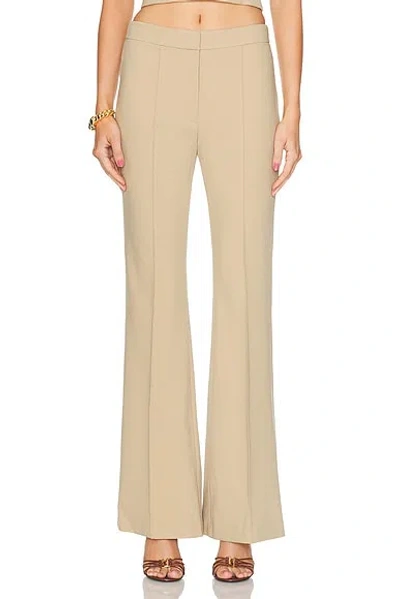 Sans Faff Lizzy Low Rise Flared Trouser In Camel