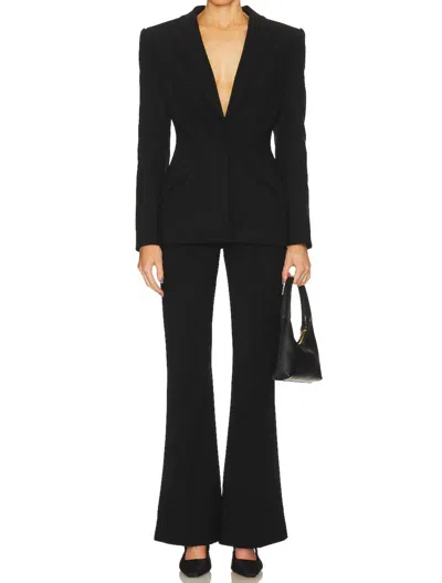 Sans Faff Lizzy Low-rise Flared Trousers In Black