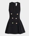 Sans Faff Marlo Sleeveless Blazer Mini Dress In Black