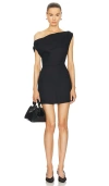 Sans Faff Off The Shoulder Mini Dress In 블랙