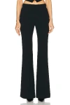 Sans Faff Pin Tuck Palazzo Pant In Black
