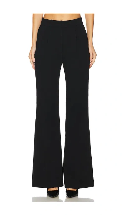 Sans Faff Pin Tuck Palazzo Pant In Black