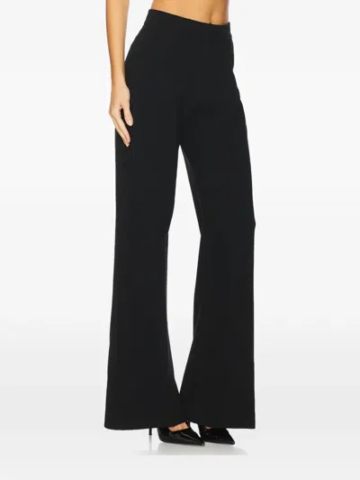 Sans Faff Pintuck Palazzo Trousers In Black