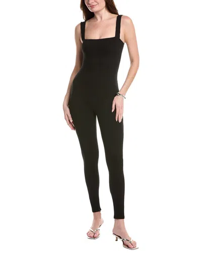 Sans Faff Sabrina Rib Catsuit In Black