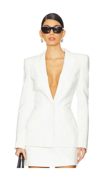 Sans Faff Sloan Structured Blazer In White