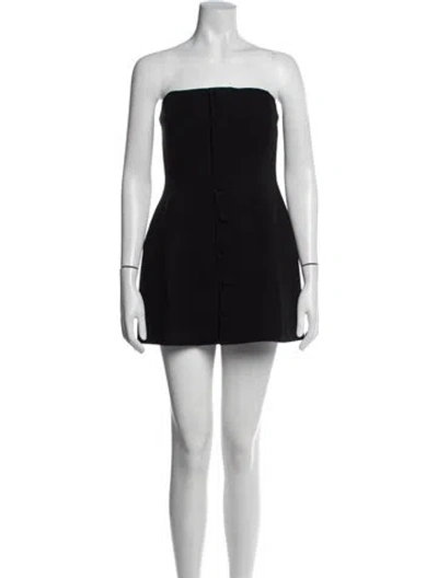 Pre-owned Sans Faff Strapless Mini Dress W/ Tags In Black