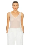 Sans Faff Sunday Sheer Camisole Top In White