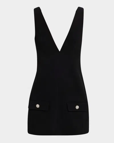 Sans Faff The Plunge V Playsuit In Black
