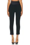 Sans Faff Tuxedo Cigarette Pant In Black