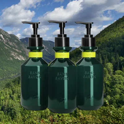 Sans Savon Body Wash Set Charlevoix Boreal Forest Blend In Transparent