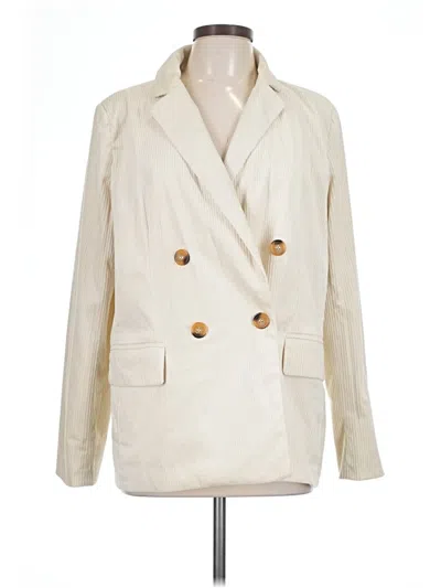 Pre-owned Sans Souci Blazer Jacket In Ivory