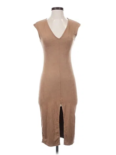 Pre-owned Sans Souci Cocktail Dress In Tan