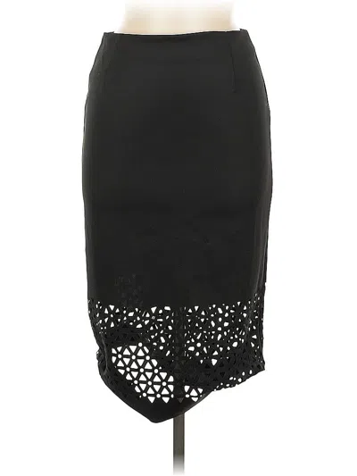 Pre-owned Sans Souci Formal Skirt In Black